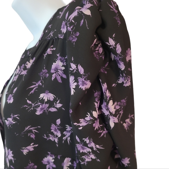 Torrid Harper Georgette Ruched Short Sleeve Blouse Size 1 (1X) - Picture 3 of 4